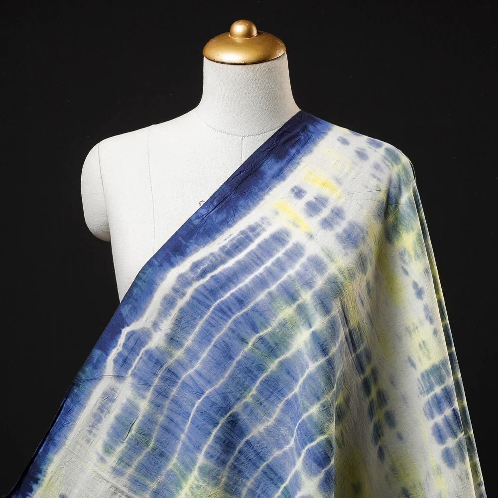 Tie Dye Blue Shibori Fabric